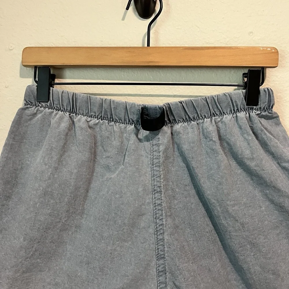 Gramicci Shorts Womens Medium Blue Gray Climbing Belted Hiking Gorp Outdoors USA